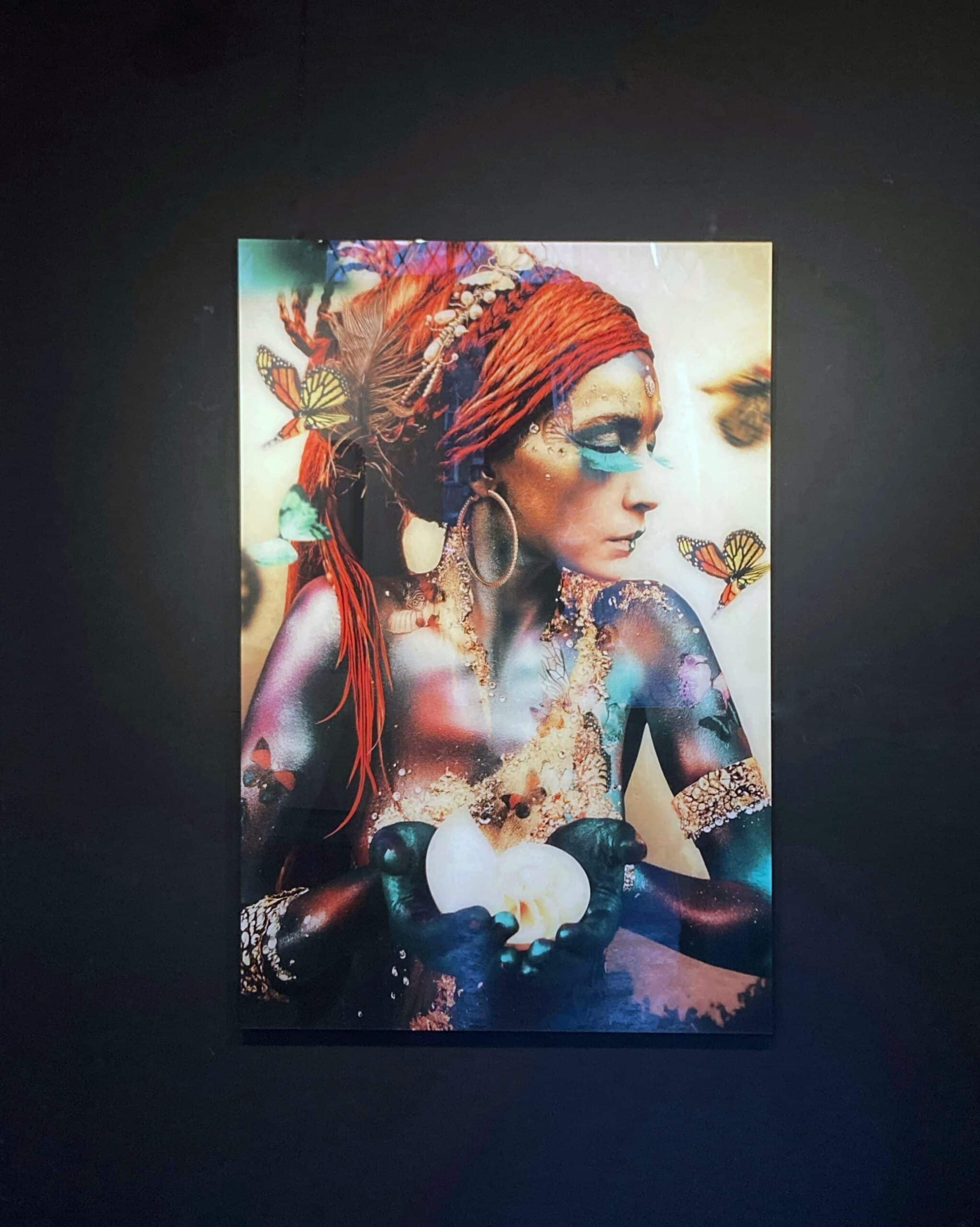 Woman with butterflies I