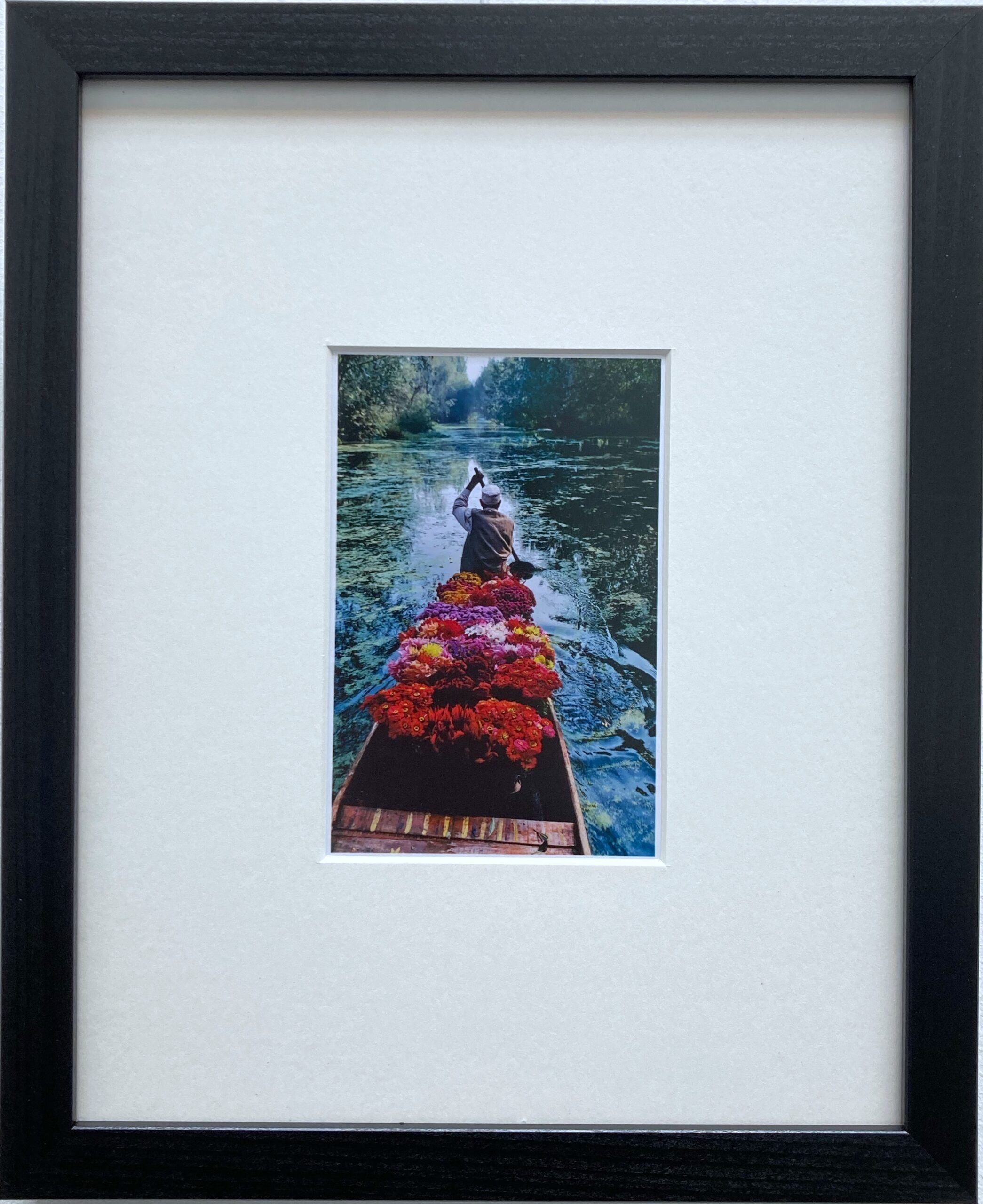 Flower Seller: Dal Lake, Srinagar, Kashmir, 1996