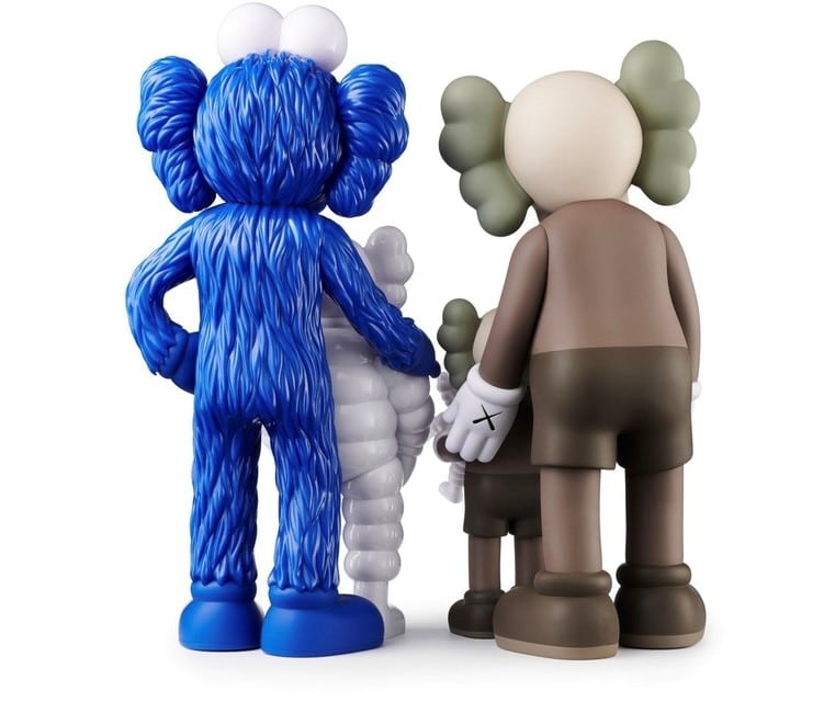 KAWS Family - brown/blue/white