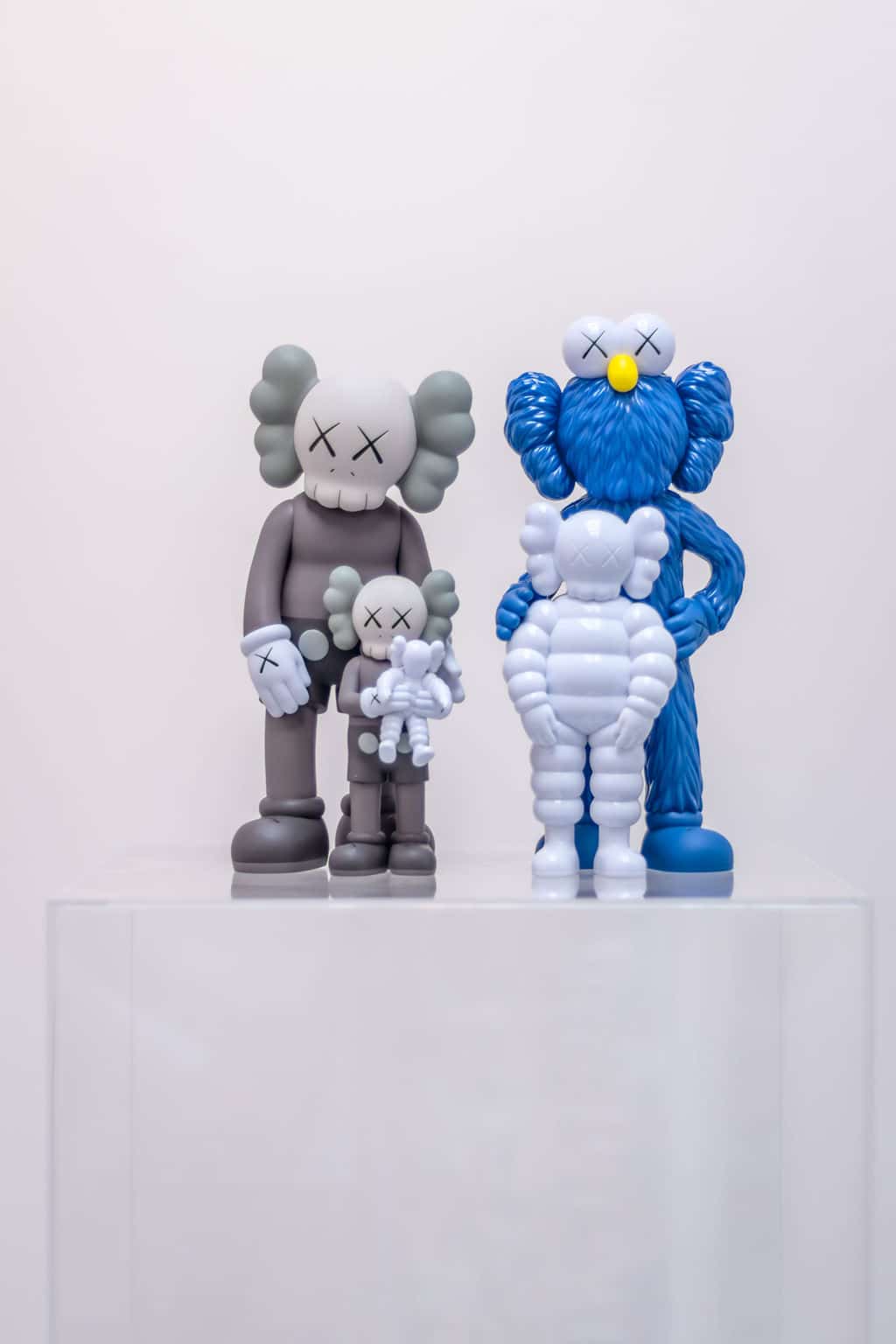 KAWS Family - brown/blue/white