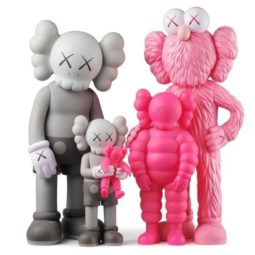 KAWS Family - grey/pink