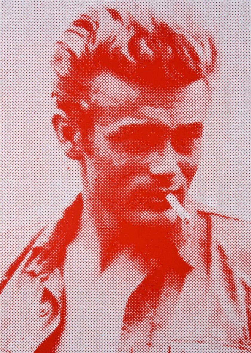 James Dean - Red and White