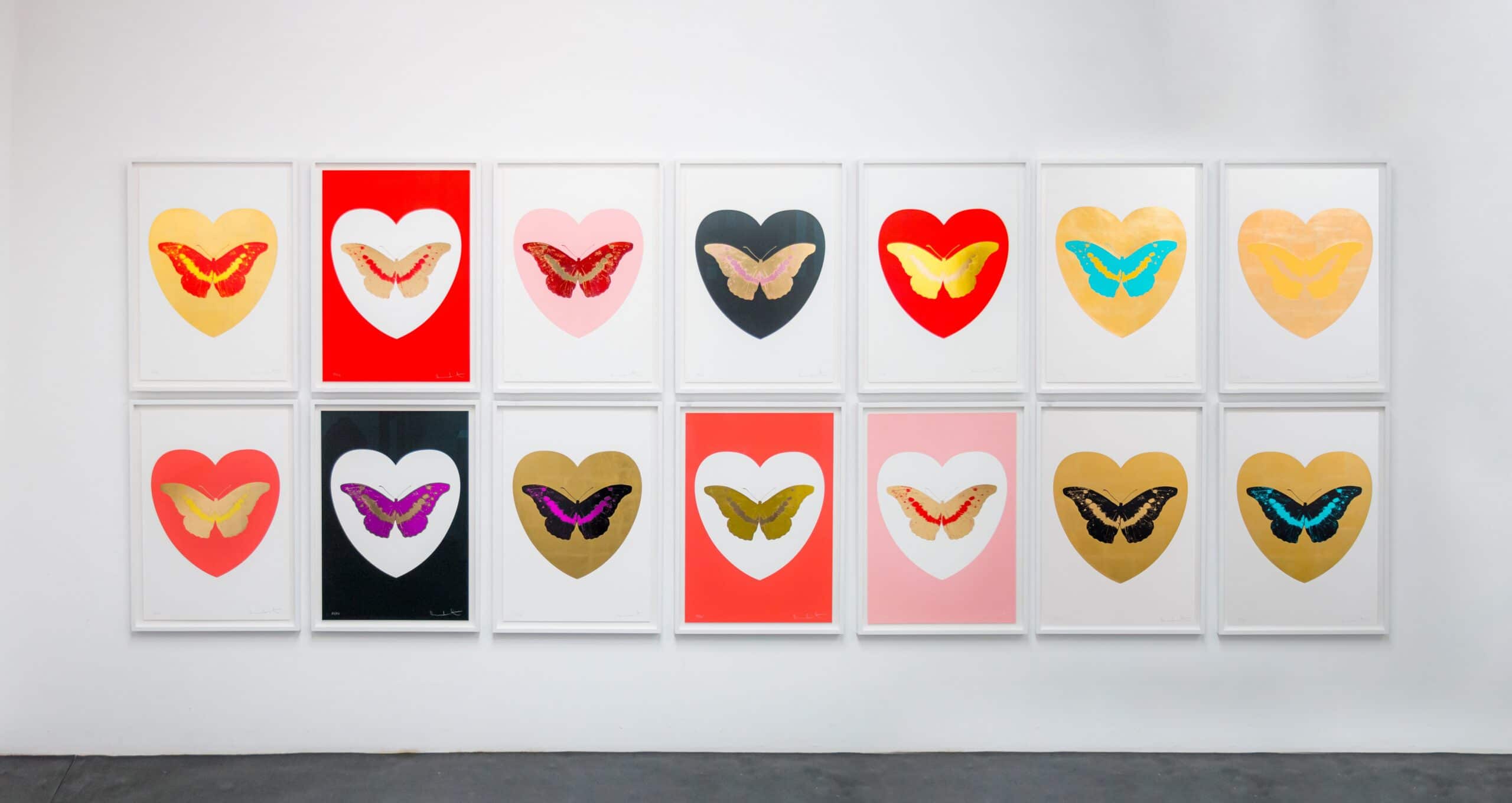 'I Love You' Gold Leaf Black Fuchsia 2015