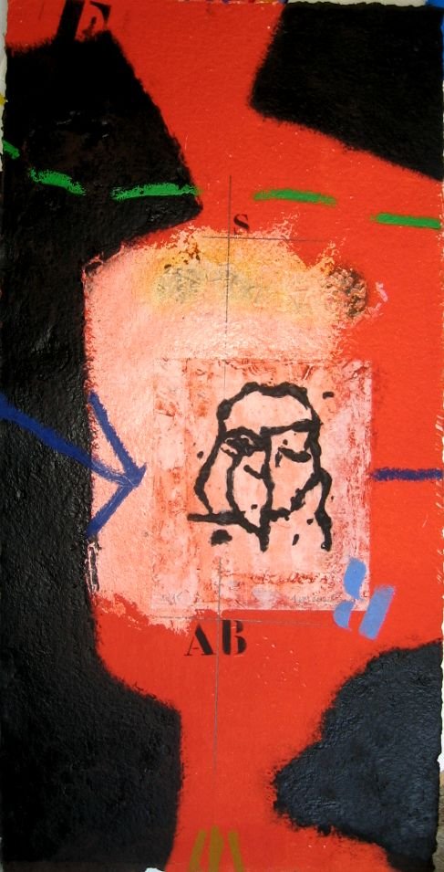 Visage evolutif orange I