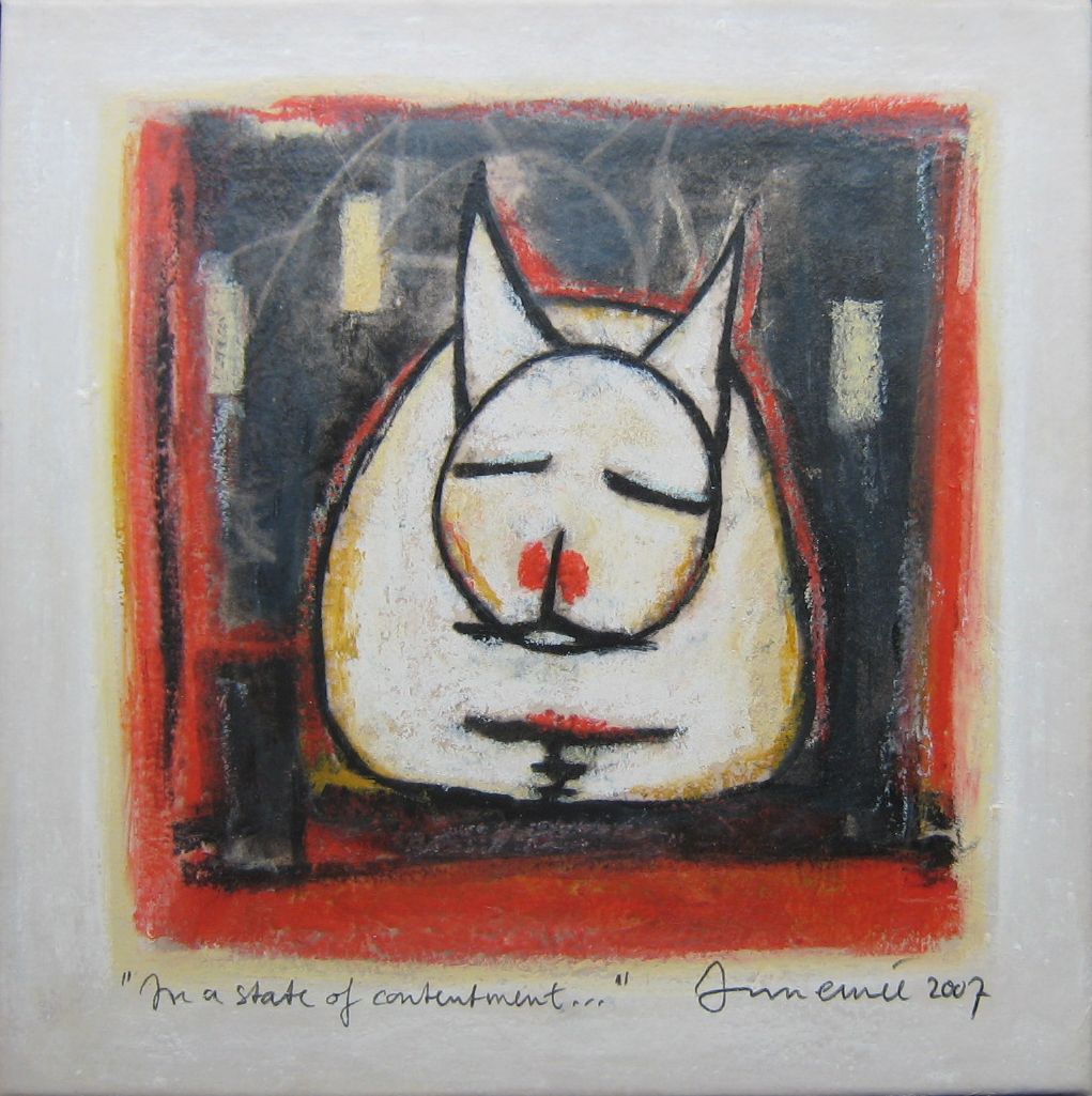 In a state of contentment