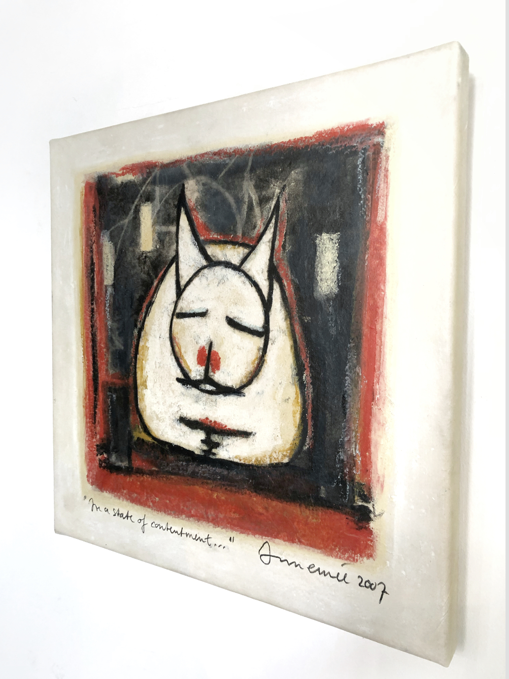 In a state of contentment