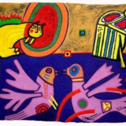 Deux Oiseaux et un Chat