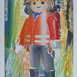 Homme en tenue de combat