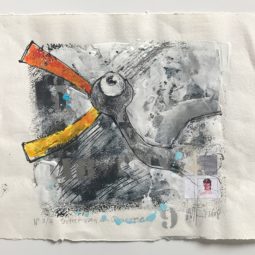 Portret van een ooievaar